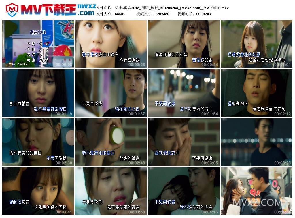 边晰-谎言2018_国语_流行_MD205268